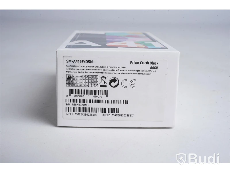Samsung Galaxy A41, 64 GB, Prism Crush Black, Ny, Obruten förpackning.