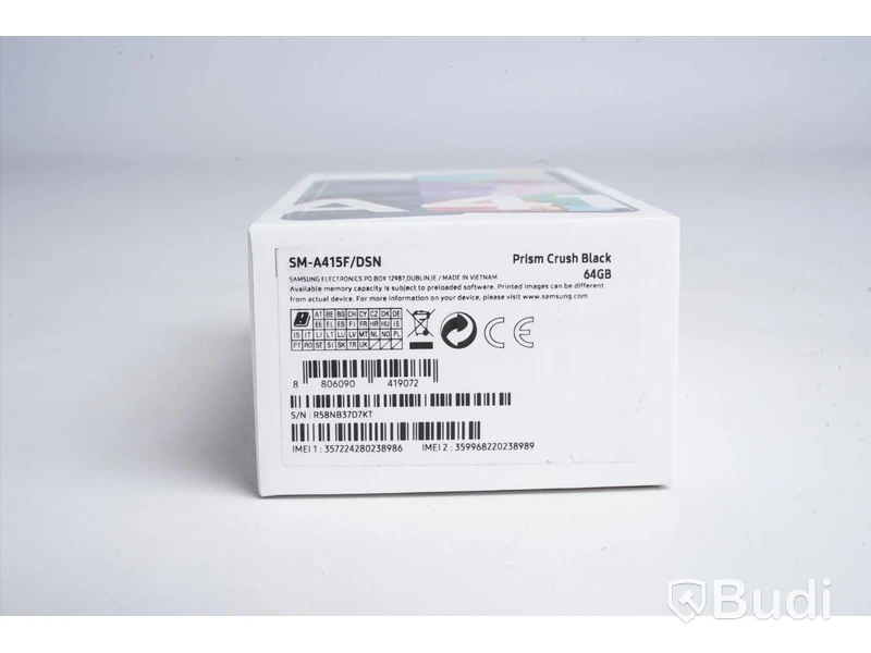 Samsung Galaxy A41, Prism Crush Black, Ny, Obruten förpackning.