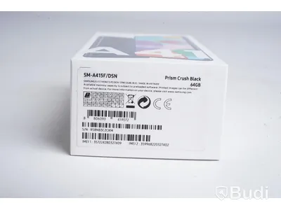 Samsung Galaxy A41, 64 GB, Prism Crush Black, Ny, Obruten förpackning.