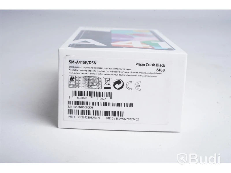 Samsung Galaxy A41, 64 GB, Prism Crush Black, Ny, Obruten förpackning.