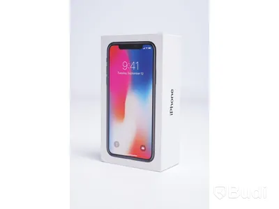 iPhone X - 64 GB, 100 procent batterihälsa, inkl. hörlurar och sladd, Apple.