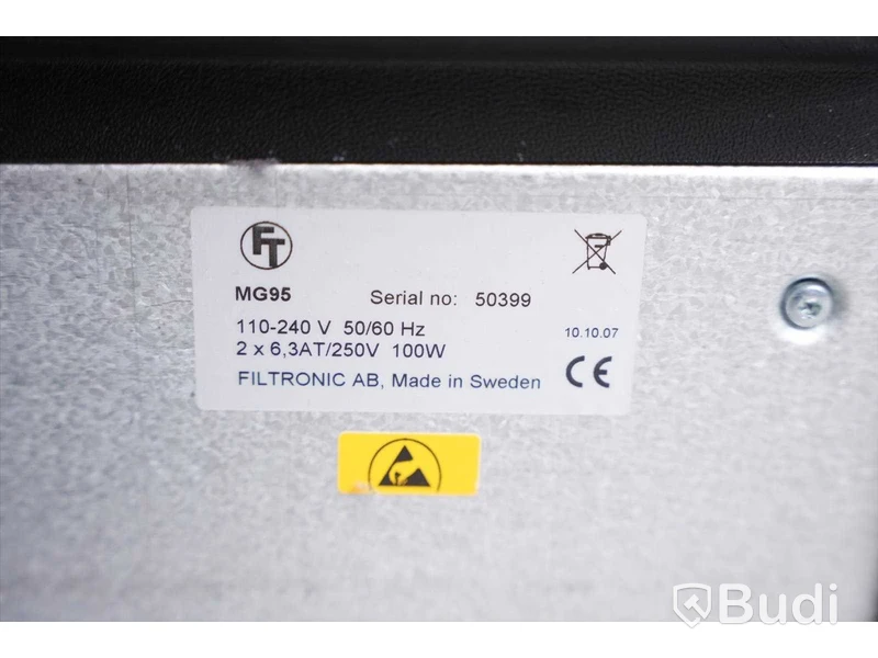 Filtersystem - MG95, FT Filtronic. Osäker funktion.