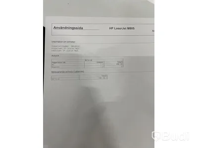HP Laserjet Enterprise M605, funktionstestad, OBS! Ink ny tonerkasett i obruten förpackning. se extrabilder för status