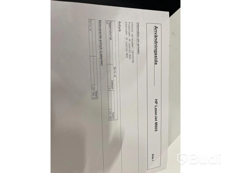 HP Laserjet Enterprise M605, funktionstestad, OBS! Ink ny tonerkasett i obruten förpackning. se extrabilder för status