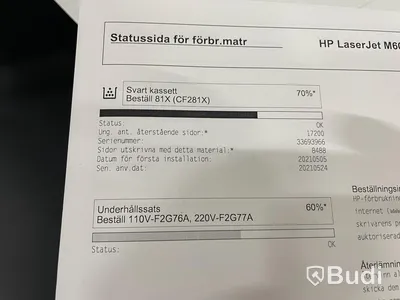 HP Laserjet Enterprise M605, funktionstestad, OBS! Ink ny tonerkasett i obruten förpackning. se extrabilder för status