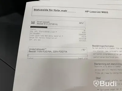 HP Laserjet Enterprise M605, funktionstestad, OBS! Ink ny tonerkasett i obruten förpackning. se extrabilder för status