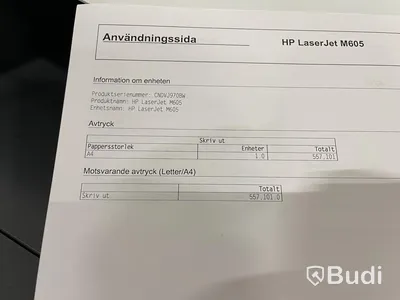 HP Laserjet Enterprise M605, funktionstestad, OBS! Ink ny tonerkasett i obruten förpackning. se extrabilder för status