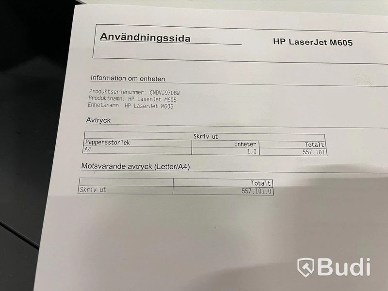 HP Laserjet Enterprise M605, funktionstestad, OBS! Ink ny tonerkasett i obruten förpackning. se extrabilder för status