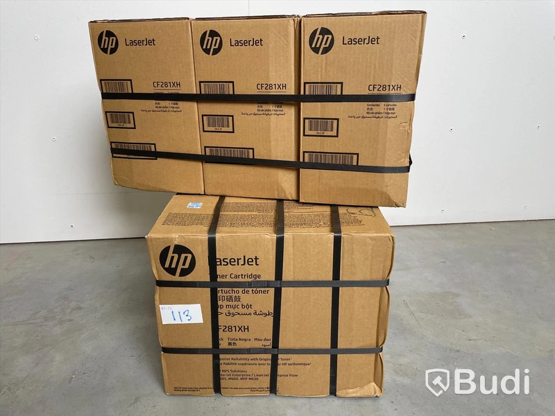 6st HP Laserjet svarta toners, CF281HX till bl.a Laserjet Enterprise solution. M605, M606, MFP M630