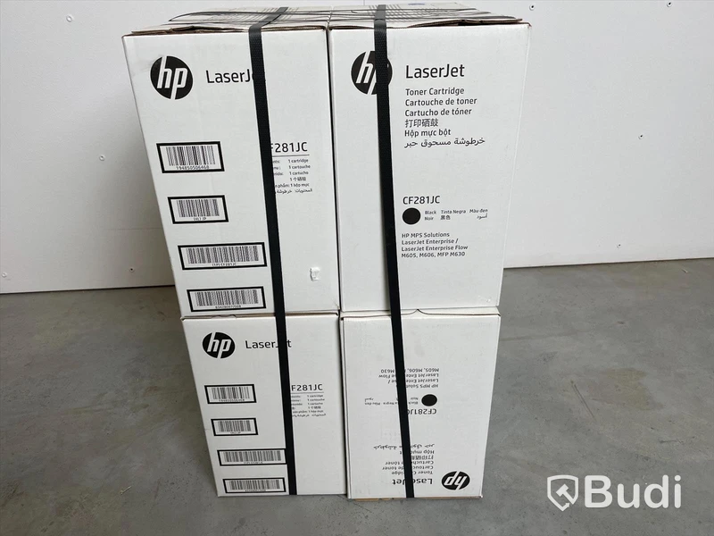 4st HP Laserjet svarta toners, CF281JC till bl.a Laserjet Enterprise solution. M605, M606, MFP M630