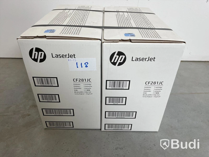 2st HP Laserjet svarta toners, CF281JC till bl.a Laserjet Enterprise solution. M605, M606, MFP M630