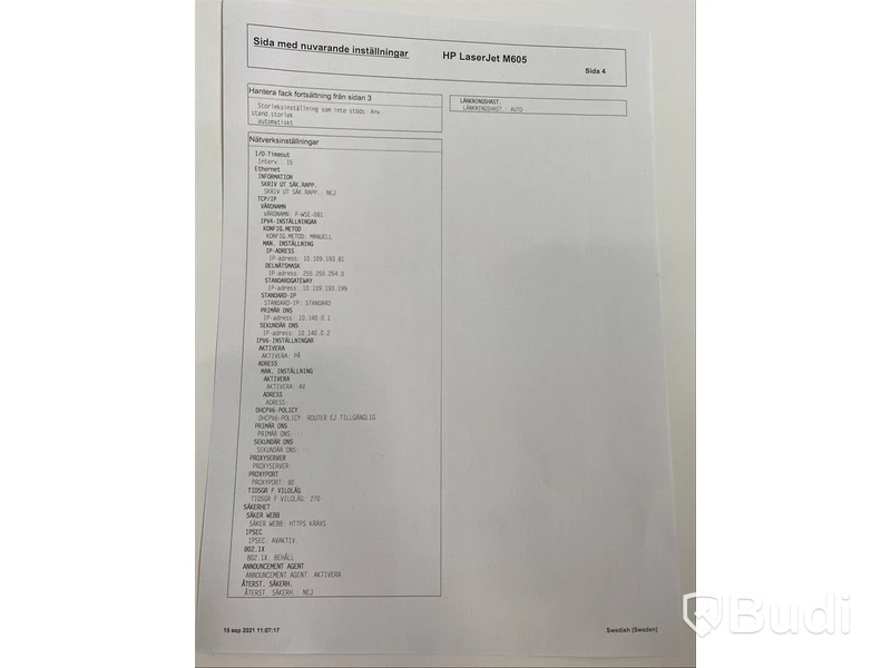 HP Laserjet Enterprise M605, funktionstestad, OBS! Ink ny tonerkasett i obruten förpackning. Se extrabilder för status