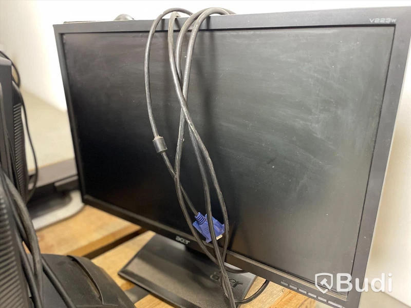 Datorskärm - 9 st, HP och Acer, blandade modeller. Bruksslitage, ej funktionstestad.