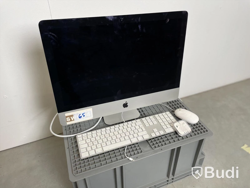 Apple-kit - iMac 2013, tangentbord, datormus och hörlurar. Bruksskick, ej funktionstestad.