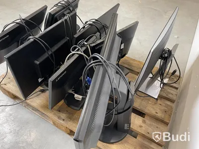 Datorskärm - 8 st, HP, Lenovo och Samsung. Bruksskick, ej funktionstestad.