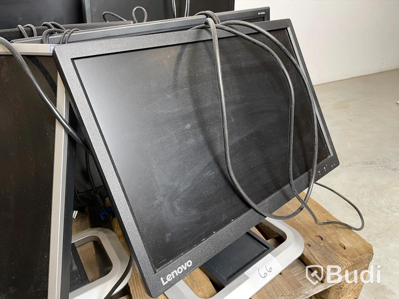 Datorskärm - 8 st, HP, Lenovo och Samsung. Bruksskick, ej funktionstestad.