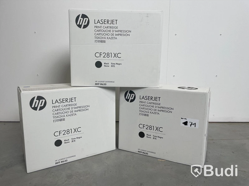 Toner - 3 st, HP LaserJet CF281XC Svart. Nyskick i obruten förpackning.
