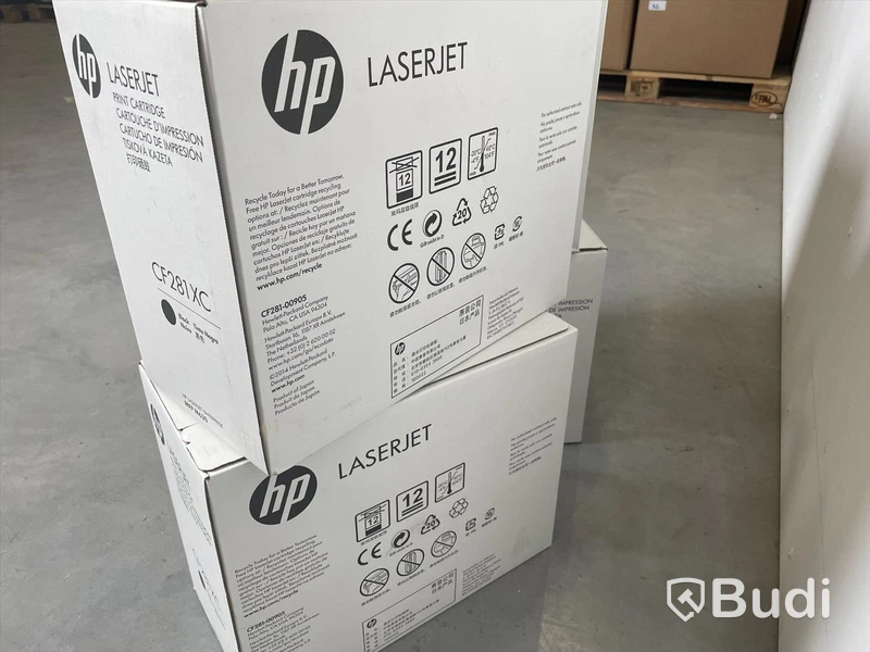 Toner - 4 st, HP LaserJet CF281XC Svart. Nyskick i obruten förpackning.