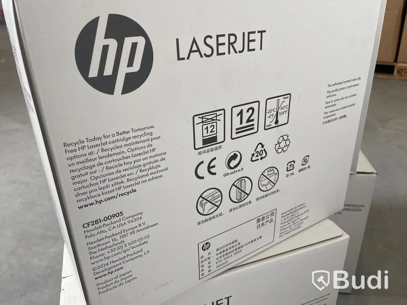 Toner - 4 st, HP LaserJet CF281XC Svart. Nyskick i obruten förpackning.
