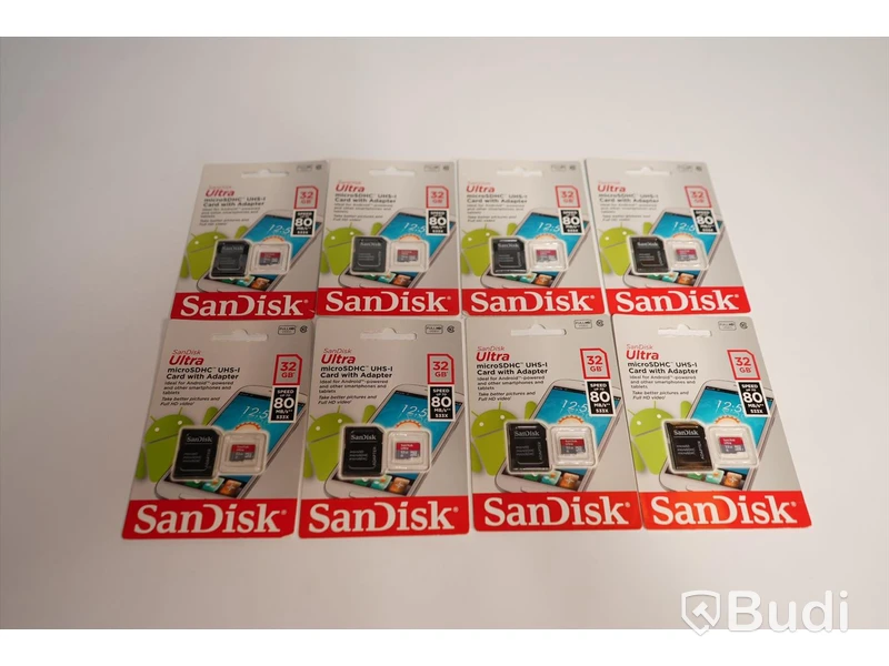 8 st minneskort SanDisk microSDHC UHS-I 32GB