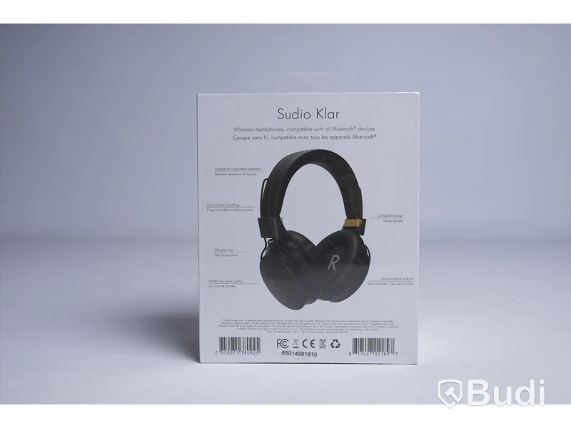 Trådlösa hörlurar - Sudio, Klar, Noise Cancelling. Ny, Obruten förpackning.