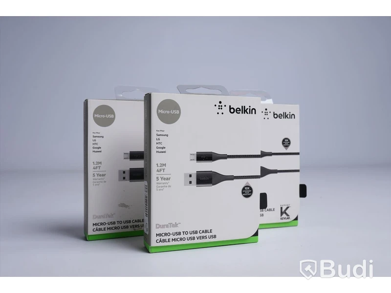 belkin DuraTek, MICRO-USB to USB cable. Ny, Obruten förpackning.