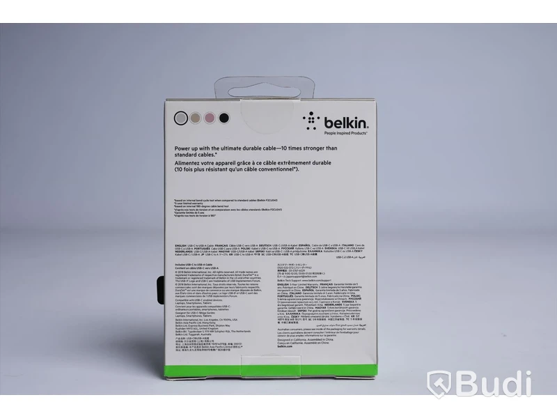 belkin DuraTek, USB-C to USB-A cable.. Ny, Obruten förpackning.