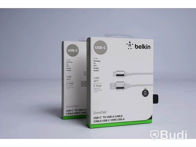 belkin DuraTek, USB-C to USB-A cable.. Ny, Obruten förpackning.