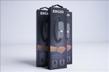 3st ERCKO - cable bracelet, leather cable, USB Type C. Ny.