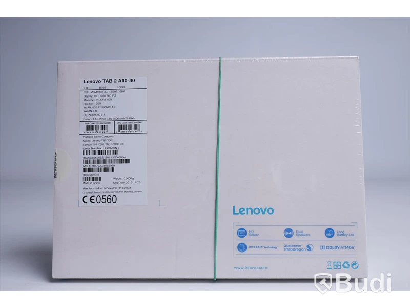 Lenovo Tab 2 A10-30, portable tablet computer. Ny, Obruten förpackning.