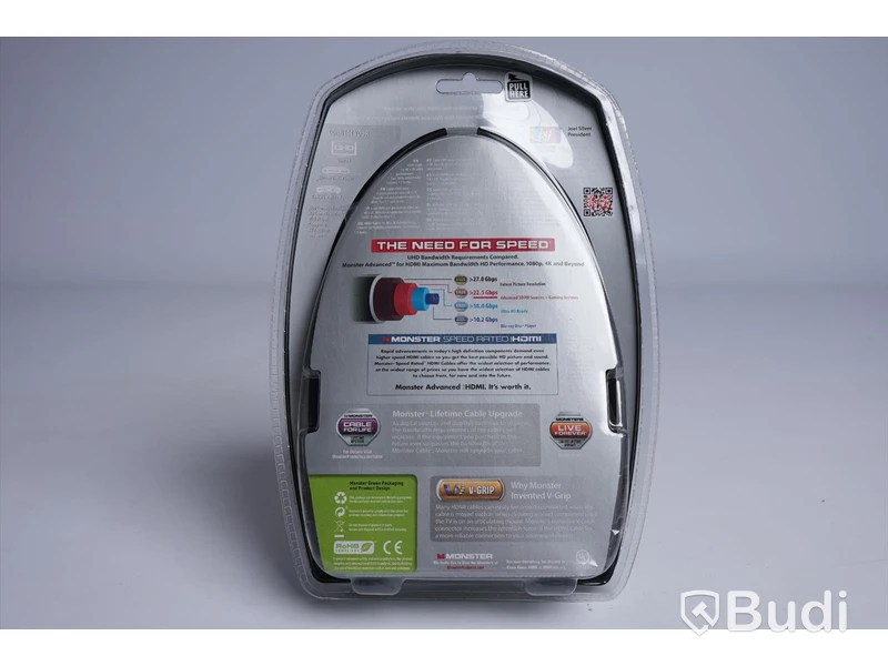 Monster Cable, HDMI UltraHD Platinum. Ny, Obruten förpackning.