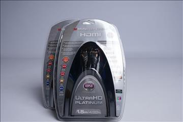 Monster Cable, HDMI UltraHD Platinum. Ny, Obruten förpackning.