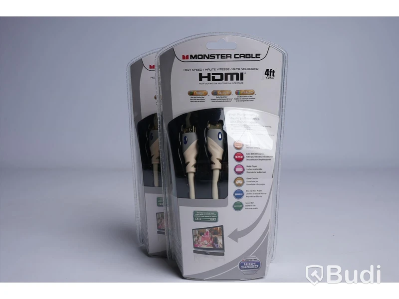 Monster Cable, HDMI High Speed. Ny, Obruten förpackning.