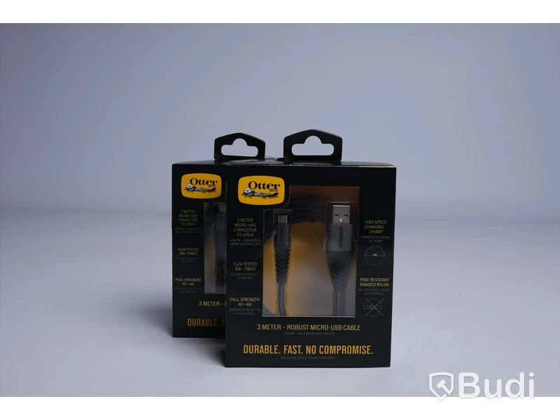 OtterBox, Robust Micro-USB Cable. Ny, Obruten förpackning.