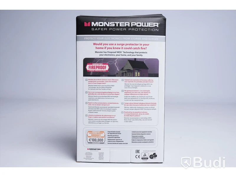 Monster Power - Plus 2 AV protecting ports. Ny, Obruten förpackning.