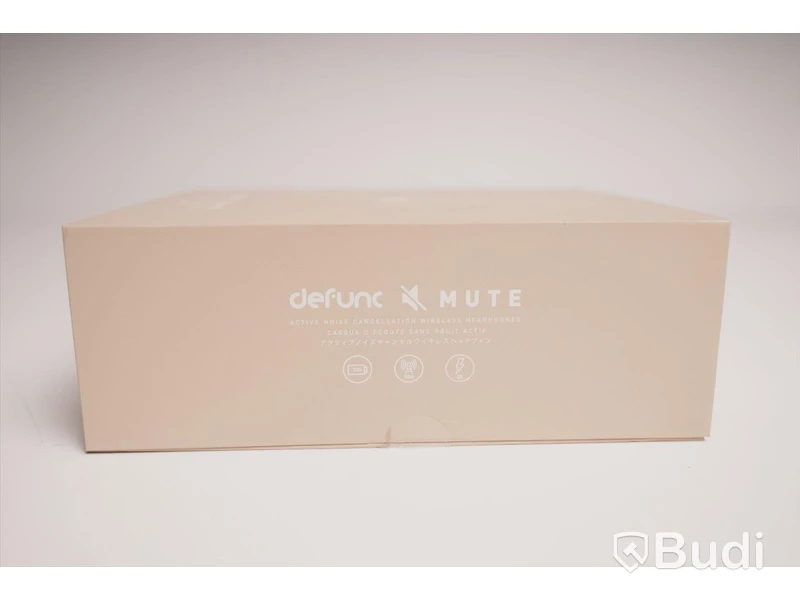 Hörlurar noise cancelling - Defunk, Mute, trådlösa, beige. Ny, obruten förpackning.