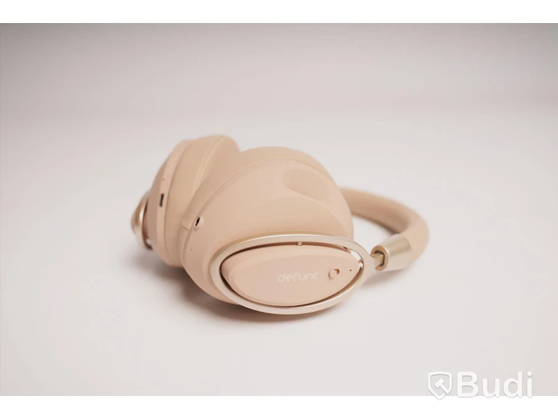Hörlurar noise cancelling - Defunk, Mute, trådlösa, beige. Ny, obruten förpackning.