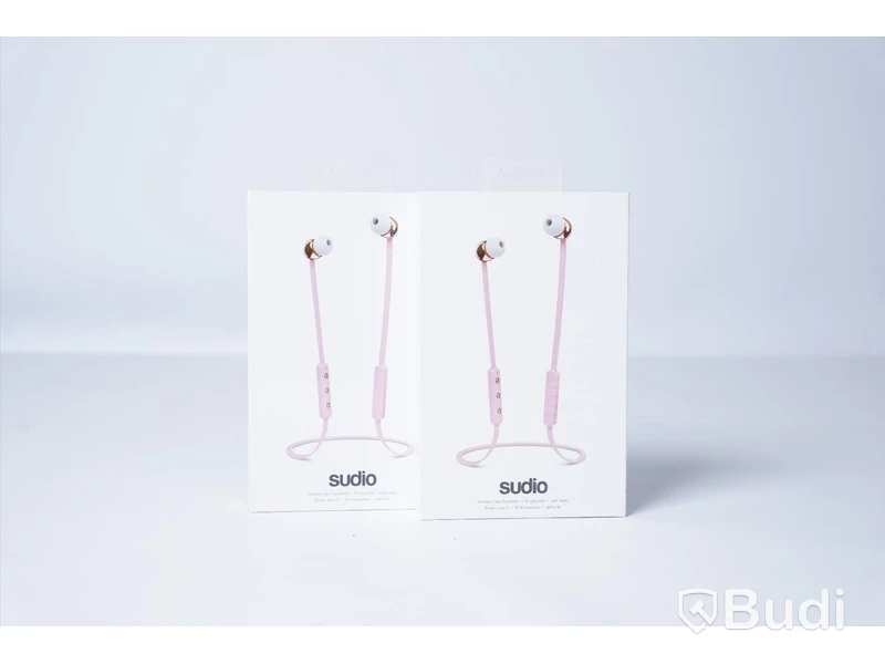Trådlösa hörlurar 2st - Sudio, Vasa blå, Rosa. Ny, Obruten förpackning.