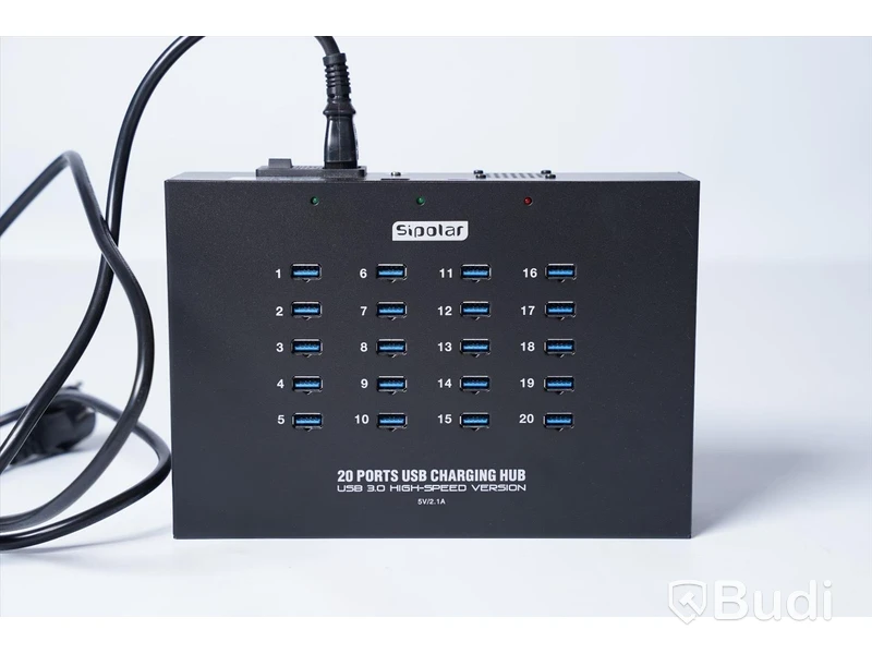 USB Laddningsstation, Sipolar 20 Ports USB Charging Hub Modell: A223
