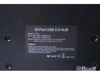 USB Laddningsstation, Sipolar 20 Ports USB Charging Hub Modell: A223