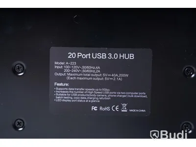 USB Laddningsstation, Sipolar 20 Ports USB Charging Hub Modell: A223