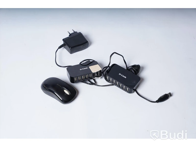 2 ST USB Laddningsstation Modell: DUB-H7/E D-Link, Datamus Microsoft Wireless Mouse 1000 Modell: 1454
