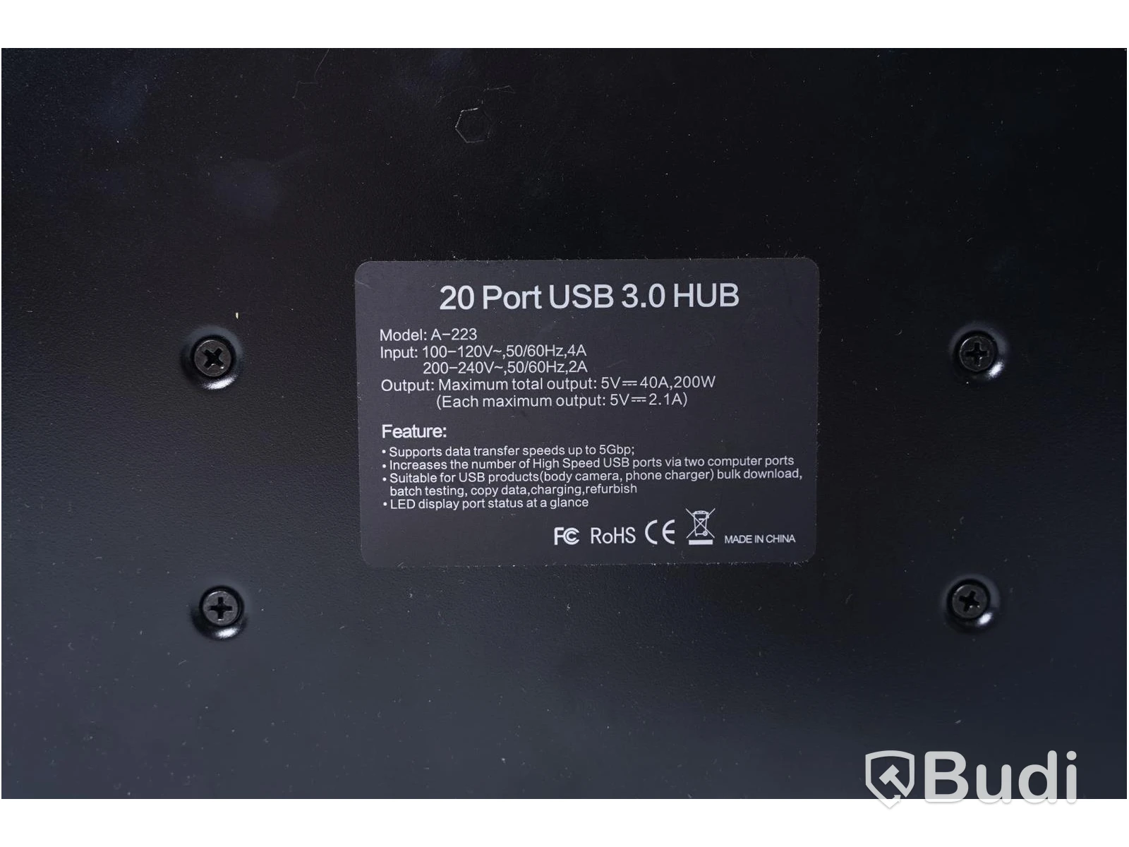 USB Laddningsstation, Sipolar 20 Ports USB Charging Hub Modell: A223