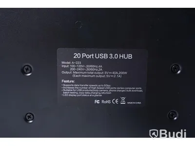 USB Laddningsstation, Sipolar 20 Ports USB Charging Hub Modell: A223
