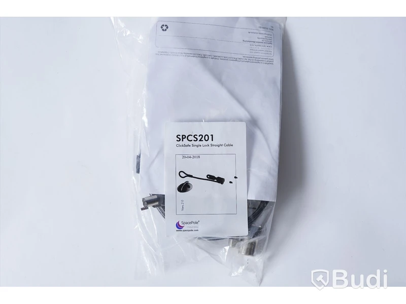 3st, SpacePole - ClickSafe Single Lock, rak kabel