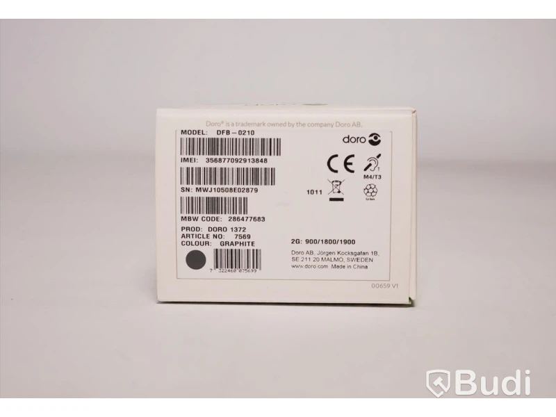 Mobiltelefon - 2 st. Doro 1372. Ny, Obruten förpackning.
