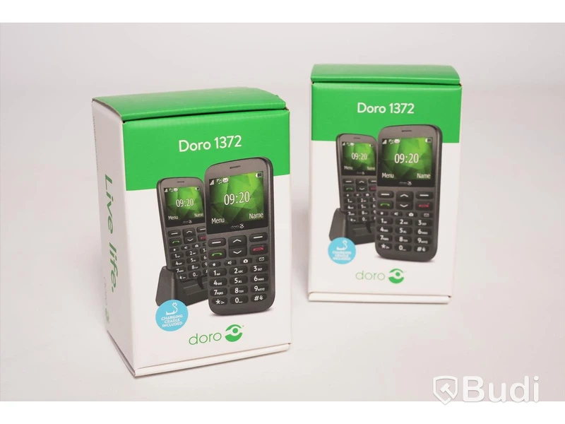 Mobiltelefon - 2 st. Doro 1372. Ny, Obruten förpackning.