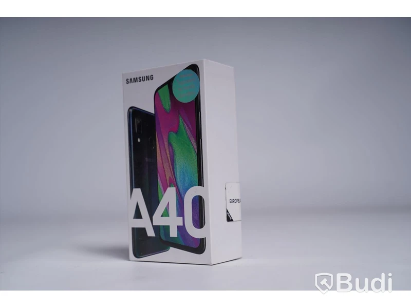 Mobiltelefon, Samsung Galaxy A40. Ny, Obruten förpackning.