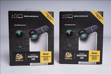 Kameralins till smartphone - 2 st. kit (3 linser inkl. case), Black Eye. Ny, Obruten förpackning.