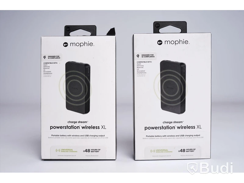 Powerbank trådlös - 2 st., Mophie. Ny.